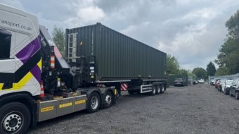 40ft High Cube one-trip container delivered in Farnworth, Bolton